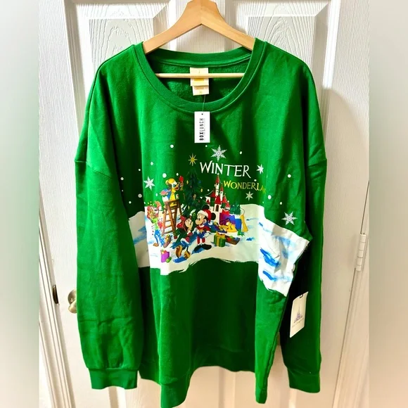 NEW Walt Disney World Mickey & Friends Christmas Holiday Crewneck Sweater - Picture 4 of 4